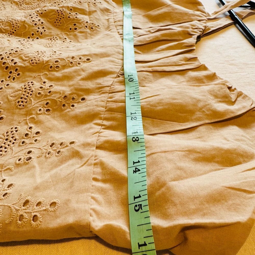 URBAN ROMANTICS WOMEN LARGE Elegant Eyelet TANK/Camisole %100 cotton BOHO‎ INDIE - Picture 4 of 6